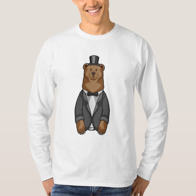 Camiseta Urso como Alcance com Jaqueta (Frente)