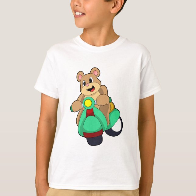 Camiseta Urso como Biker com Patinete.PNG (Frente)