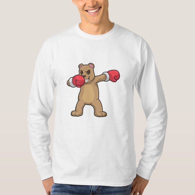 Camiseta Urso como Boxer na guia Dança Boxing & Hip Hop (Frente)