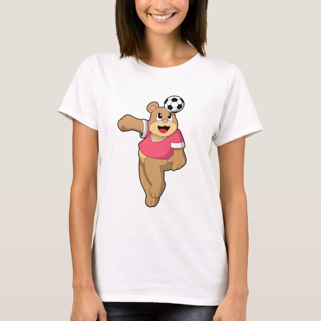 Camiseta Urso como jogador de futebol com Soccer.PNG (Frente)
