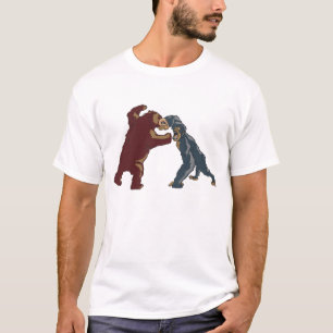 Camiseta Urso contra o gorila