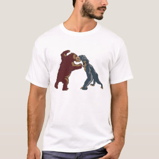 Camiseta Urso contra o gorila