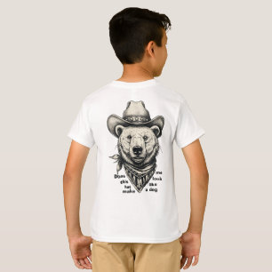 Camiseta Urso Cowboy: Este Chapéu Me Faz Parecer Cachorro?