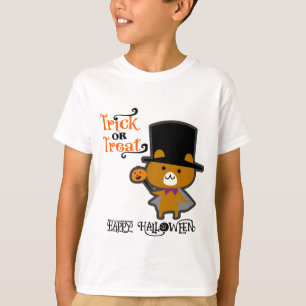 Camiseta Urso Curioso e Engraçado do Dia das Bruxas