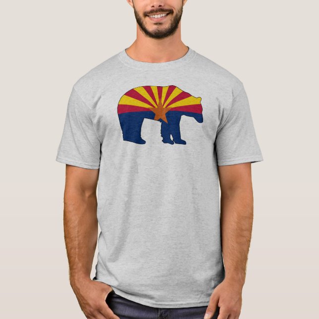 Camiseta Urso da Bandeira do Arizona (Frente)