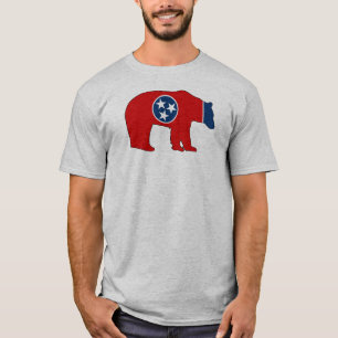 Camiseta Urso da Bandeira do Tennessee
