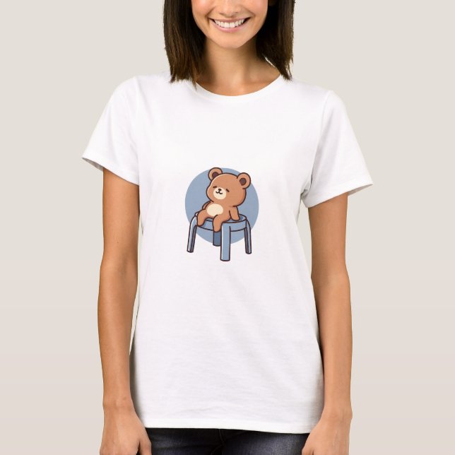 Camiseta Urso da Cadeira Preguiçosa (Frente)