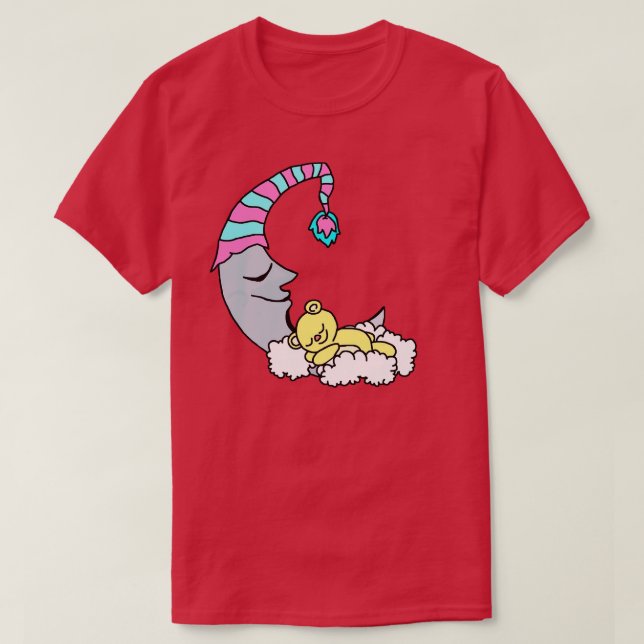 Camiseta Urso da Lua do Bedtime (Frente do Design)