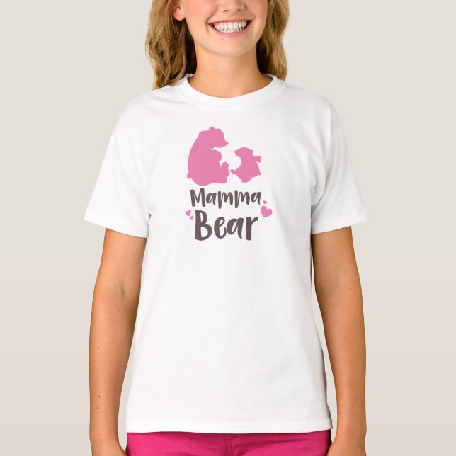 Camiseta Urso Da Mãe, Cubo Do Urso, Urso Bonito, Urso Peque (Frente)