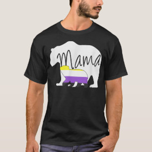 Camiseta Urso da Mãe Gama Não-Binário Bonita