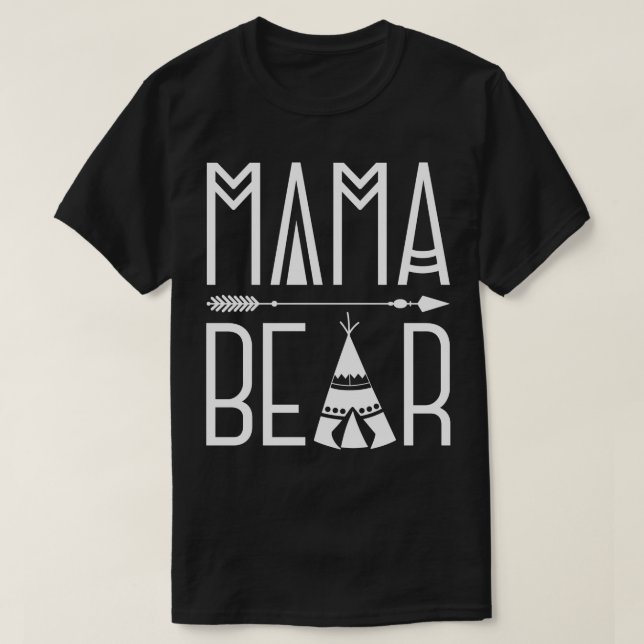 Camiseta Urso da mamãe (2) (Frente do Design)