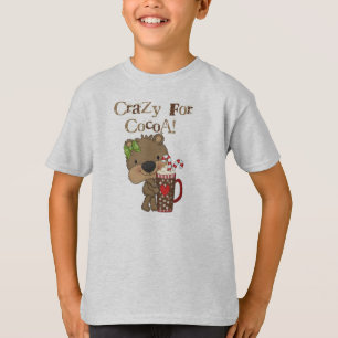 Camiseta Urso da menina louco para o cacau