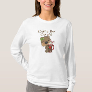Camiseta Urso da menina louco para o cacau