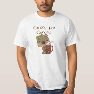Camiseta Urso da menina louco para o cacau