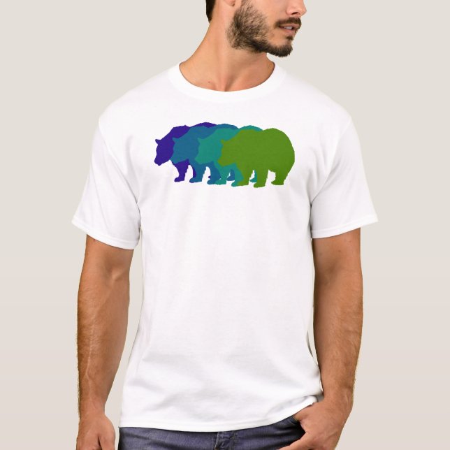 Camiseta Urso da velocidade no azul (Frente)