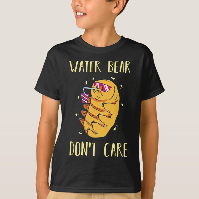Camiseta Urso d'Água Não Se Importa Com A Microbiologia De  (Frente)