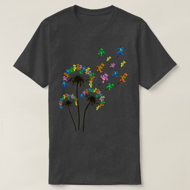 Camiseta Urso Dandelion Urso Dançando Urso (Frente do Design)