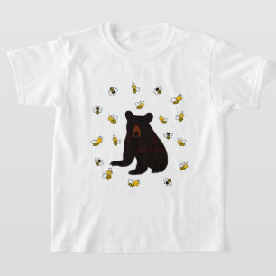 Camiseta Urso de Abelhas de Mel Pequeno