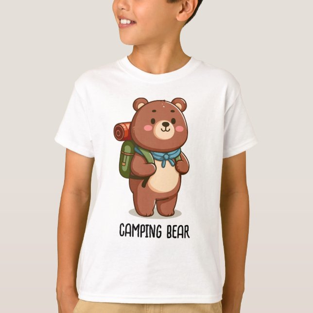 Camiseta Urso de Acampamento (Frente)