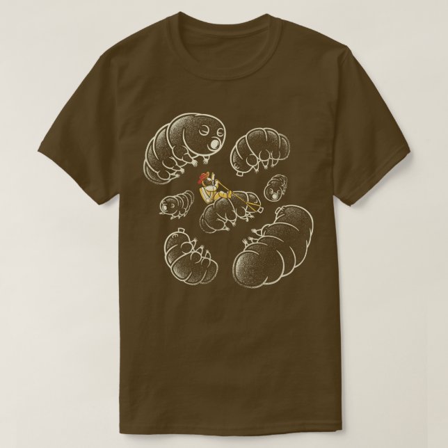 Camiseta Urso de Água Tardígrado Micro Cosmos por Tobe Fons (Frente do Design)