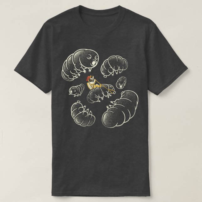 Camiseta Urso de Água Tardígrado Micro Cosmos por Tobe Fons (Frente do Design)