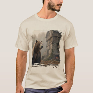 Camiseta Urso de Armadura Tribal • Edição Guardião do Outon