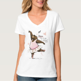 Camiseta Urso de Ballet Divertido Dançando como se Ninguém