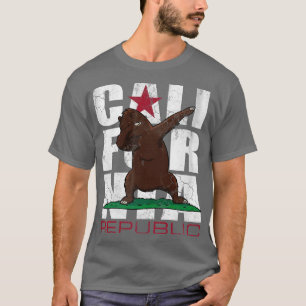 Camiseta Urso de Bandeira da República da Califórnia