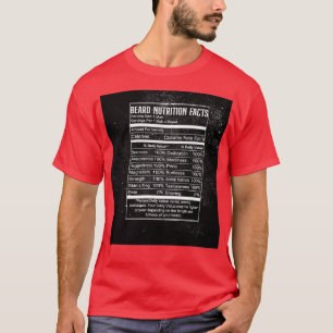 Camiseta Urso De Barba Nunca Mete Com Fatos Nutricionais