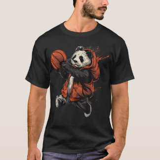 Camiseta Urso de Basquetebol Amante de Basquetebol Arte de