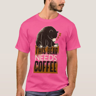 CAMISETA URSO DE CAFÉ