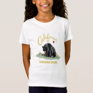 Camiseta Urso de Califórnia - meninas do t-shirt do amor d