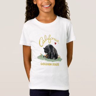 Camiseta Urso de Califórnia - meninas do t-shirt do amor de