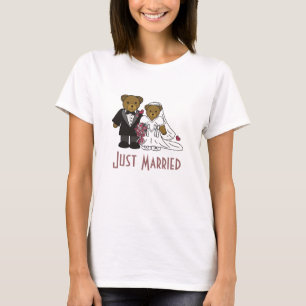 Camiseta Urso de Casamento, Senhoras Recens casados T
