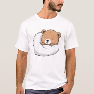 Camiseta Urso de dormir com cobertor a018