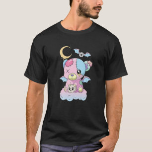 Camiseta Urso De Fenda De Dia Das Bruxas Fora De Urso De Di