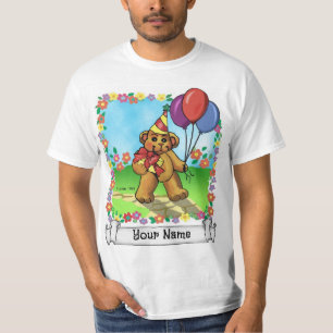 Camiseta Urso de festa de aniversário