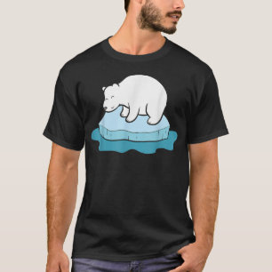 Camiseta Urso De Gelo Urso Polar No Gelo Salvem Ursos Polar