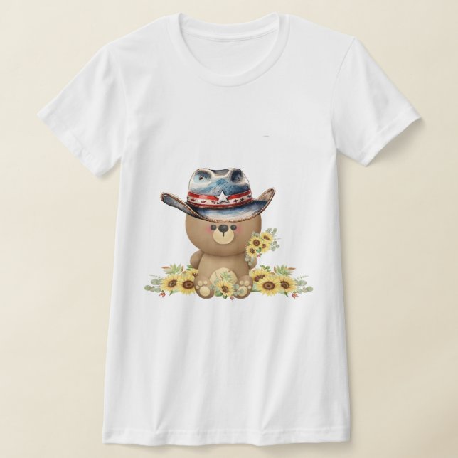 Camiseta Urso de Girassol (Postura )