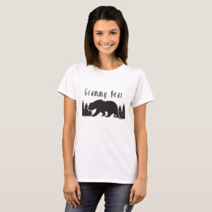 Camiseta Urso de Grammy - a avó dos pinhos do urso cita a