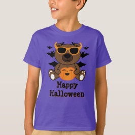 Camiseta Urso de Halloween abóbora Legal fofo Personalizar