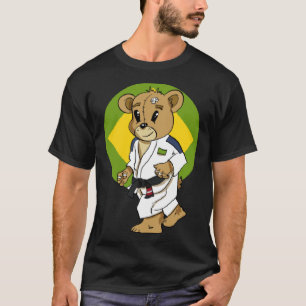 Camiseta Urso de Luta Brasil Jiu Jitsu Brasileiro JJB MMA