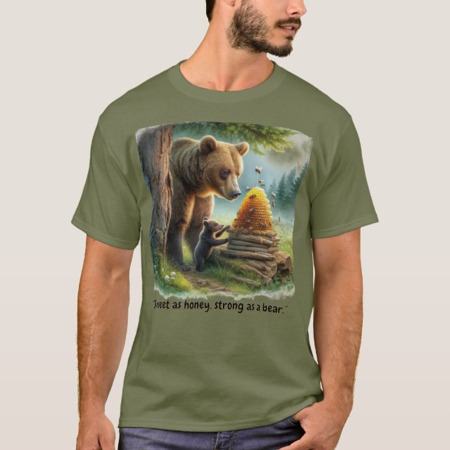 Camiseta Urso de Mel Feliz Masculino   (Frente)