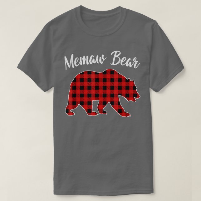 Camiseta Urso de Memória da Xadrez Vermelha Correspondente  (Frente do Design)