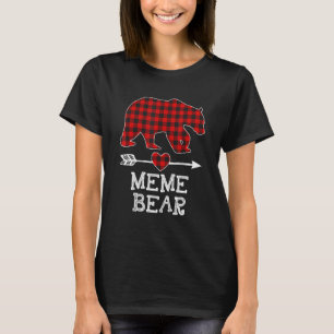 Camiseta Urso de Memória Vermelha Correspondendo à Família 