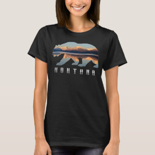 Camiseta Urso de Montana com Glacier National Park