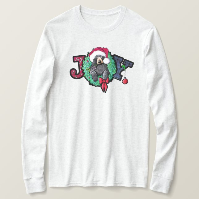 Camiseta Urso de Natal KiniArt (Frente do Design)