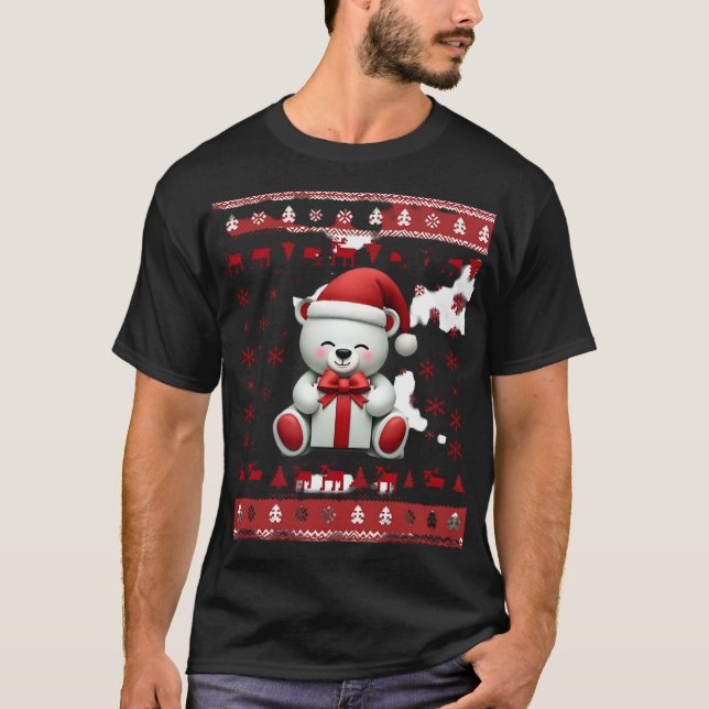 Camiseta Urso de Natal Natal (5) (Frente)