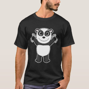 Camiseta Urso De Panda Bonito Com Sumbos