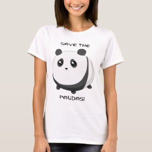Camiseta Urso de panda carnudo bonito de Kawaii